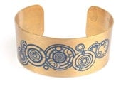 Doctor Who Gallifreyan Symbol cuff bracelet