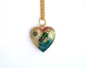 Doctor Who Locket "Maelstrom" with Green Sonic Screwdriver