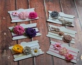 newborn headband sets you choose 2 pack or 3 pack in stock ready to ship newborn photography prop