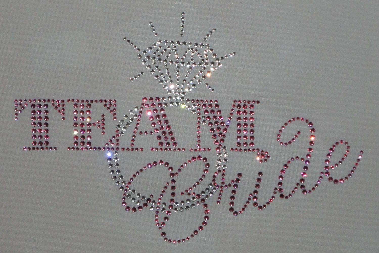 Swarovski Crystal Rhinestone Team Bride Transfer