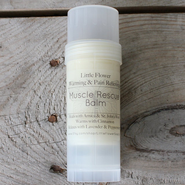Muscle Rescue Massage Balm / Balm twist tube / Arnica Oil / Hot muscle rub father's day gifts new dads outdoorsman Men grandads
