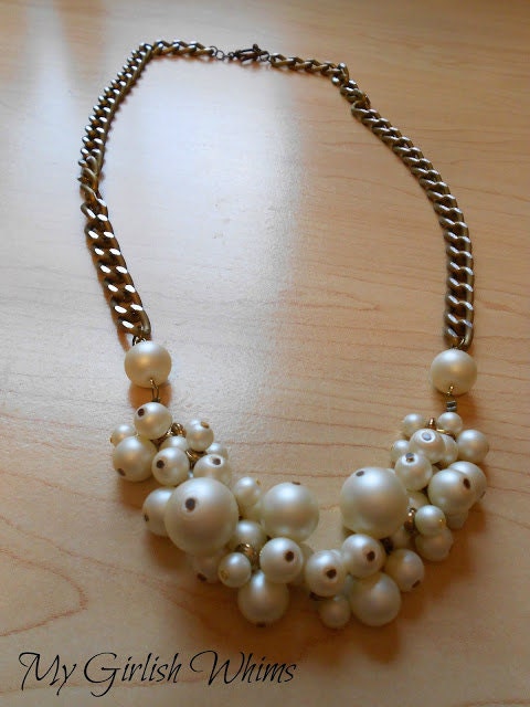 Pearl Cluster Necklace
