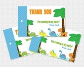 Dinosaur Theme Party Thank You Tags - Personalized Printable Il_170x135