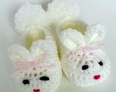 Crocheted Bunny Slippers/Baby Booties