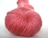 RHODOCHROSITE Hand Dyed Yarn Merino and Tencel Lace Weight Red