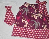 Matching Brother Sister Clothing. Ginseng Dress & Shirt