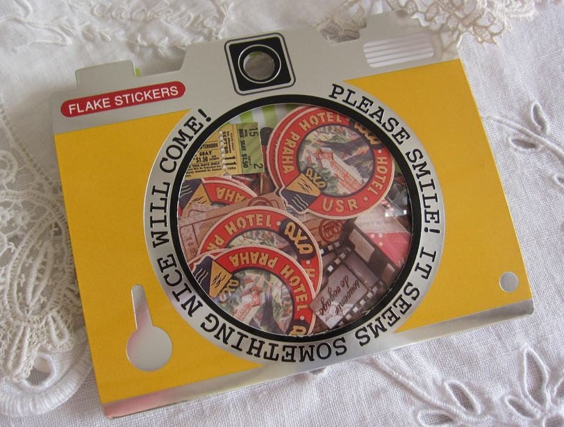 NEW 70small sticker flakes Trip & Ticket