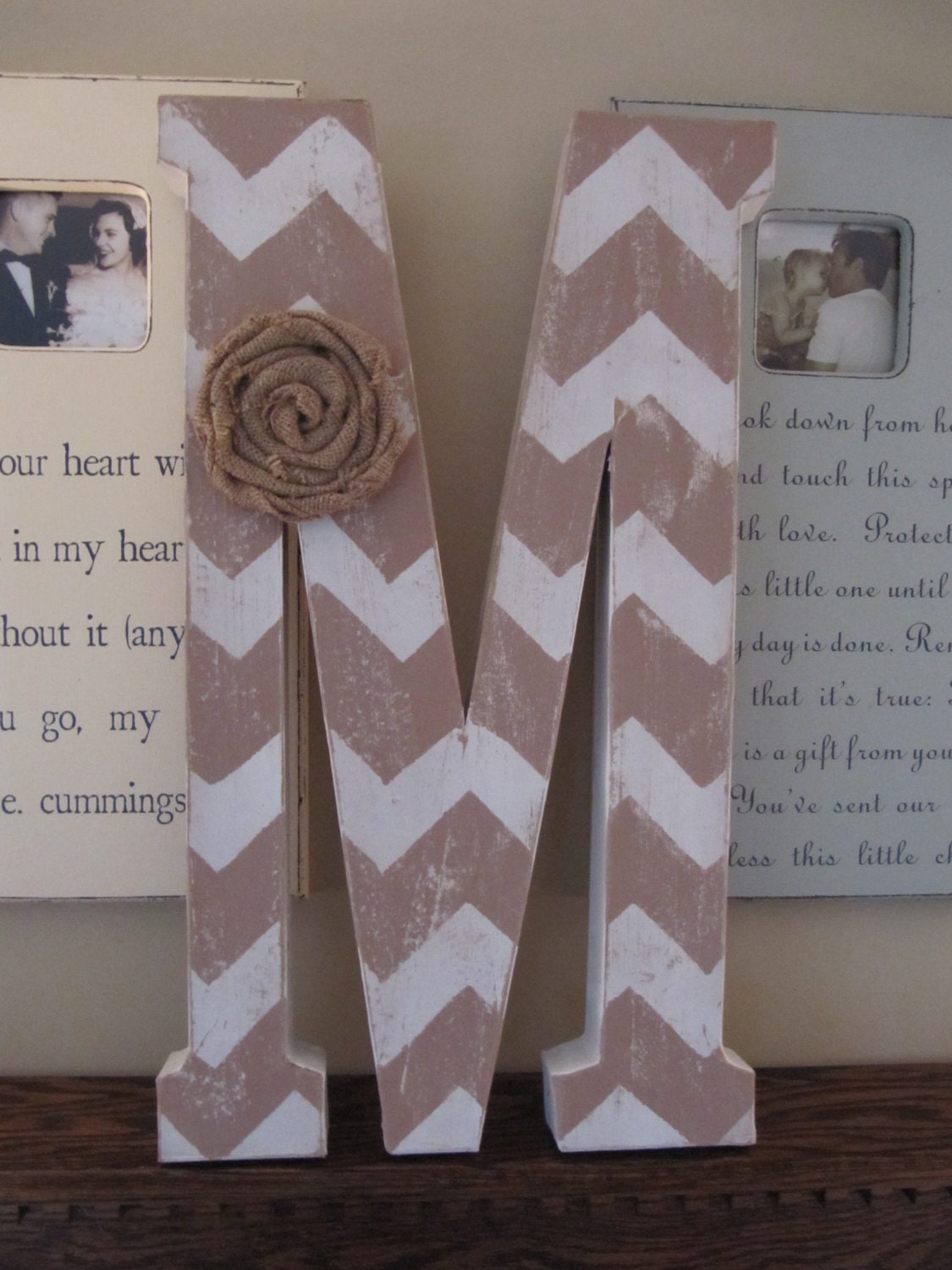 Extra Large Custom chevron letters for home decor-23 inch