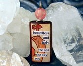Boundless and Holy, the Sea, the Sky, You -- A Crystal Magick Glamourkin Pendant