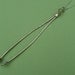 Pine needles silver drop necklace