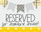 Reserved Listing For Raquel Keena
