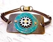 As Seen In Jan 2013 Bead Trends Rustic Industrial Simplicity Handmade Artisan Bracelet B517