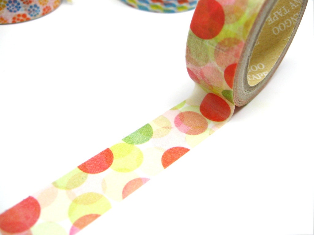 Colorful Bubbles Washi Tape 15mm x 10m