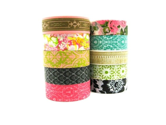 Elegant Washi Tapes 10 Rolls Set