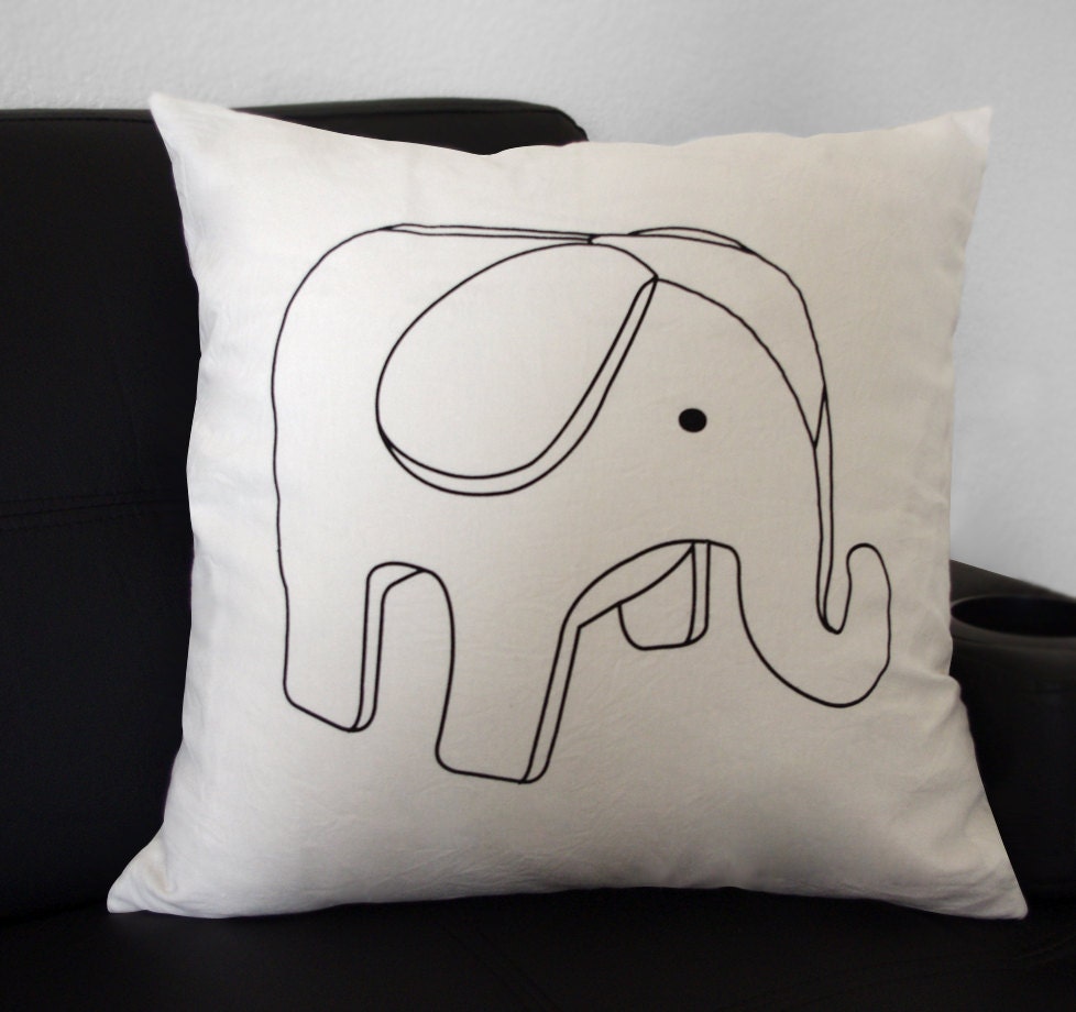 Yunny-Phant pillow cover (for 20" x 20" pillow)
