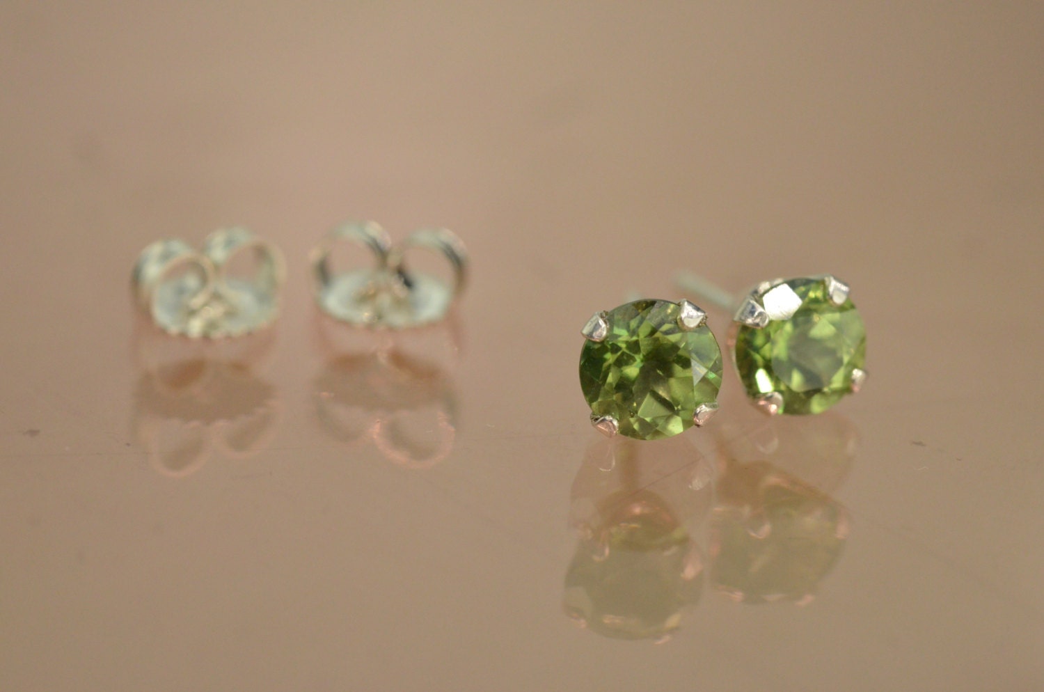 Topaz Classic Stud Earrings, with 2.25ct tw Kiwi Topaz