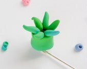 Sea Anemone Brooch - Nature animal summer jewelry - Sea creatures series