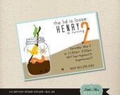 Bug Jar Theme Invite - Explore- Baby Shower Birthday DIY Printable 5x7