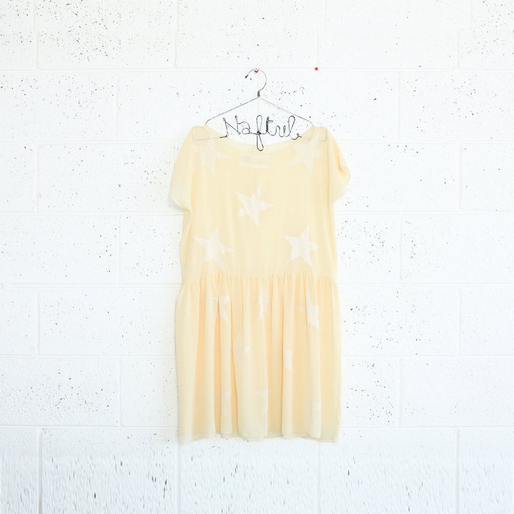 Star Party Dress - Cream