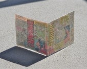 Wonder Woman wallet handmade from vintage dc comic books ads recycled comics bi-fold billfold wonderwoman