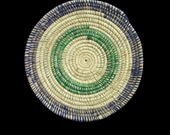 Natural and Purple and Green Trivet