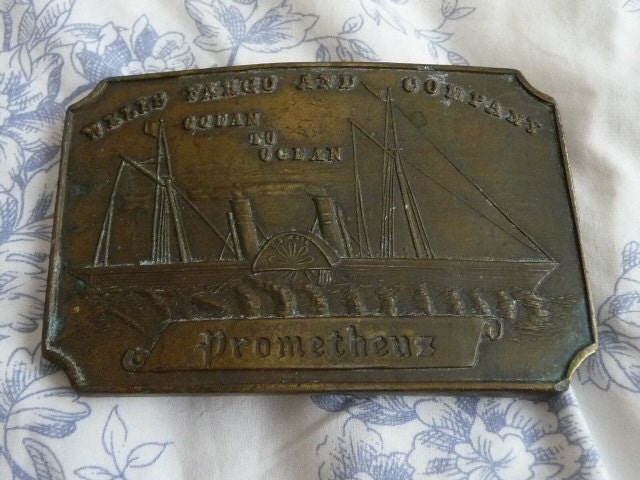 vintage belt metal buckle weels fargo & co Prometheus - PuertoRicosBazaar vintage belt metal buckle weels fargo & co Prometheus - PuertoRicosBazaar