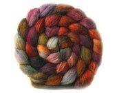 bfl silk top VILLAIN roving hand painted 4.9oz