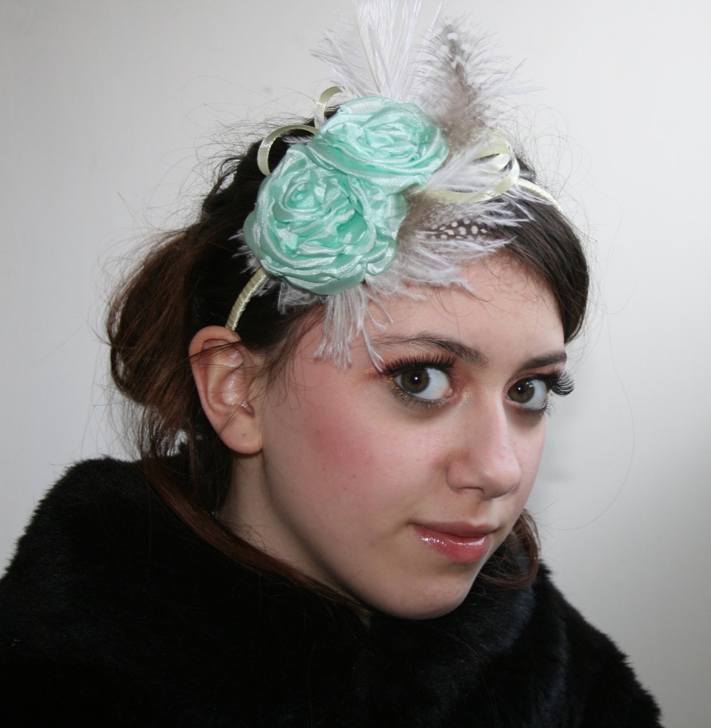 wedding hair accessory, vintage style, flower headpiece