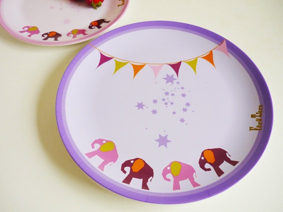 Little plate for little eaters "Circus", 19,5 cm, melamine