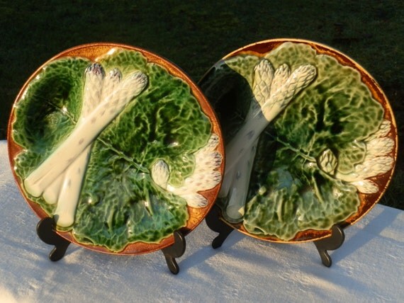 Reduced by 20 Two French Vintage Asparagus Dishes Barbotine