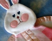 Pink Plaid replica of vintage Fisher Price Bunny