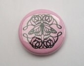 Butterfly Design 1 Inch Pin-back Button