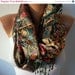 BIG SALE Women Scarf - Cowl with Lace - Multicolor