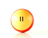 Vintage Red Striped 11 Pool Ball / Billiard Ball, Standard Regulation Size (2-1/4") - Collectible, Home Decor, Altered Art