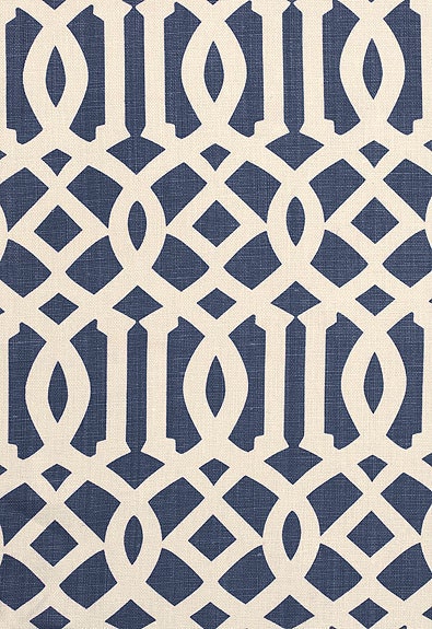 F. Schumacher Kelly Wearstler 20" Imperial Trellis - Navy