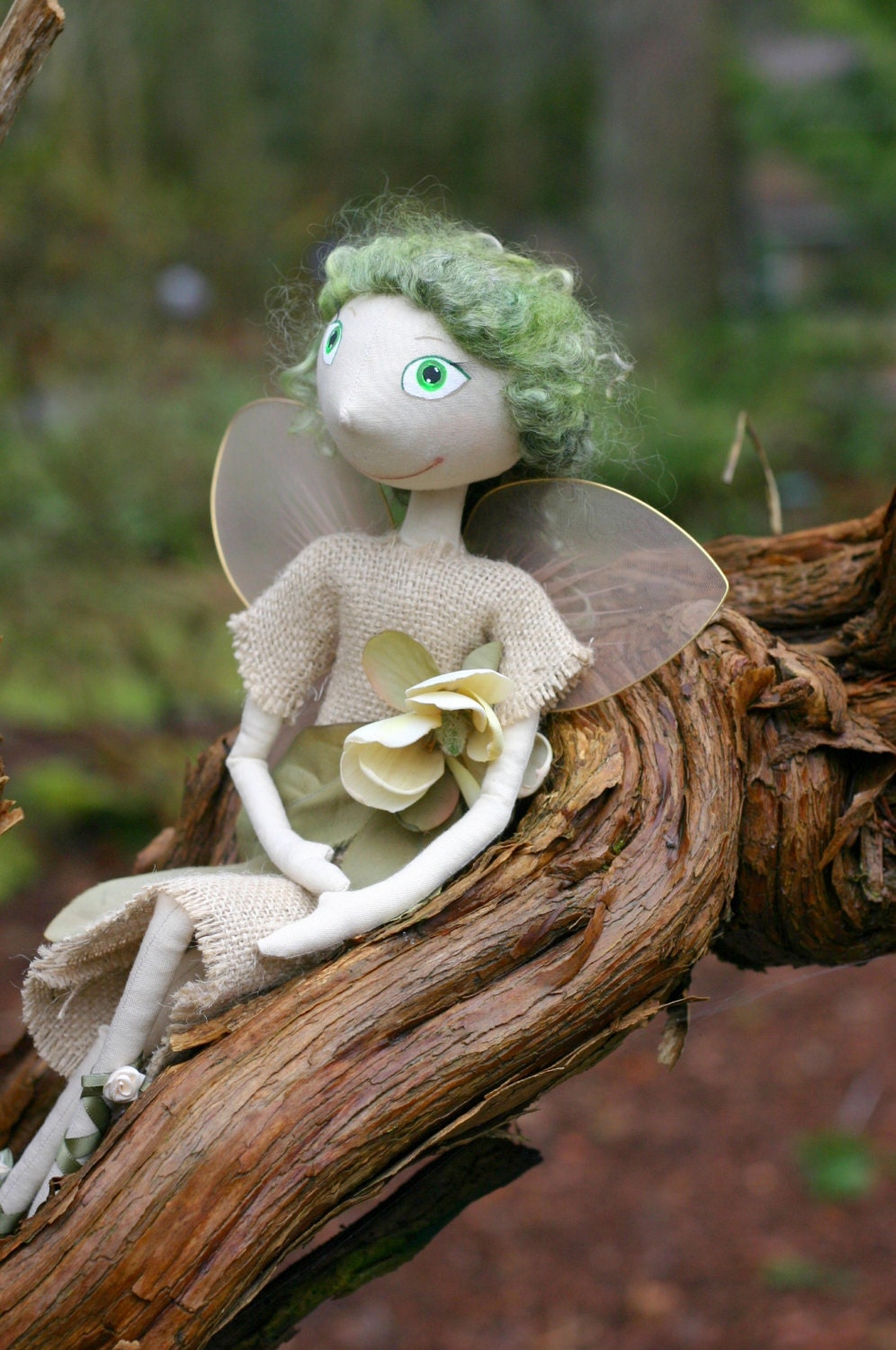 Cloth Doll Fairy Fly  - Ready to ship
