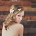 Genevieve Crystal Flower and Antique Butterfly Bridal Halo Hair Crown- Nature Bride Bohemian Princess-Floral Hair Crown Vintage Wedding