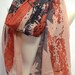American Flag USA with SKULLS Vintage Scarf Red White Blue Shawl Wrap Bohemian Fashion Scarves Unisex Patriotic Holiday July 4th