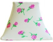 Rose Bud SLIP COVER for your existing lampshade - STRETCH to fit perfectly-lingerie for your lampshade.