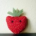 Small Red Cute Handsewn Plush Strawberry - Choose Your Own Accessory