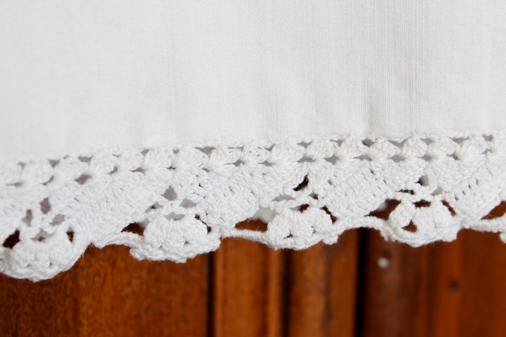 One-Of-A-Kind Vintage Pillow Case A-Line Dress - Intricate Boho Chic Hand Stitched Hem Detail