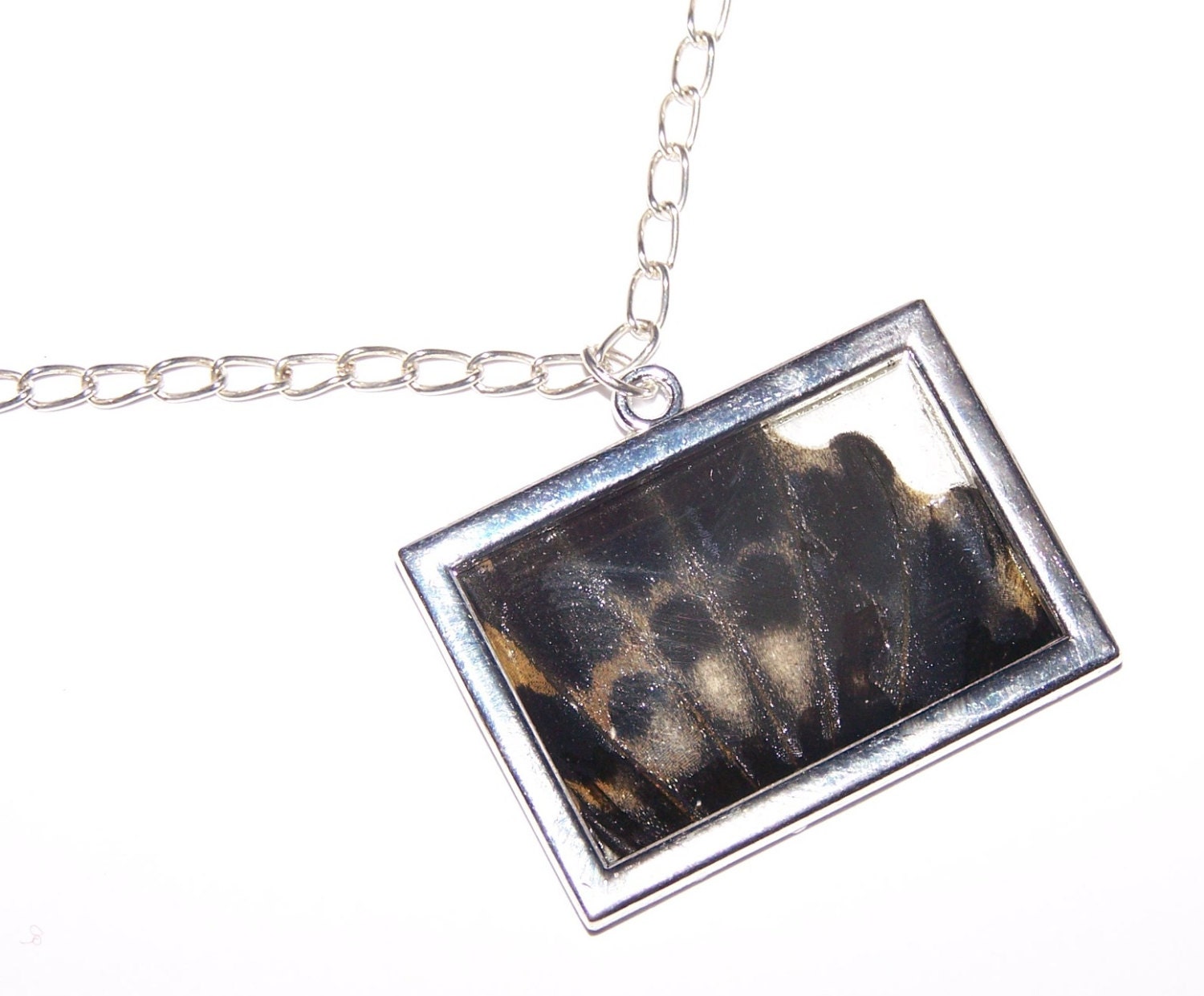 REAL BUTTERFLY wing necklace