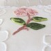 chenille pillow cover ONE ROSE vintage pink chenille cushion cover cottage chic
