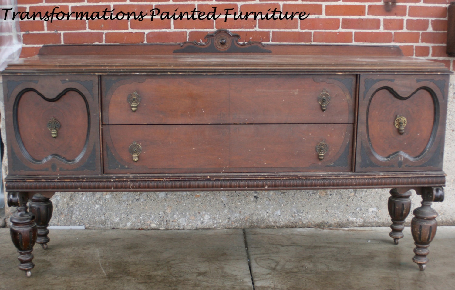 Buy antique sideboards and buffets - Painted Buffet Sideboard Vintage Buffet Sideboard - PAINTED TO ORDER