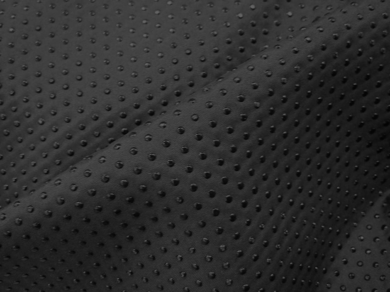Black anti-slip fabric, vinyl dots, fat quarter, wide, thin