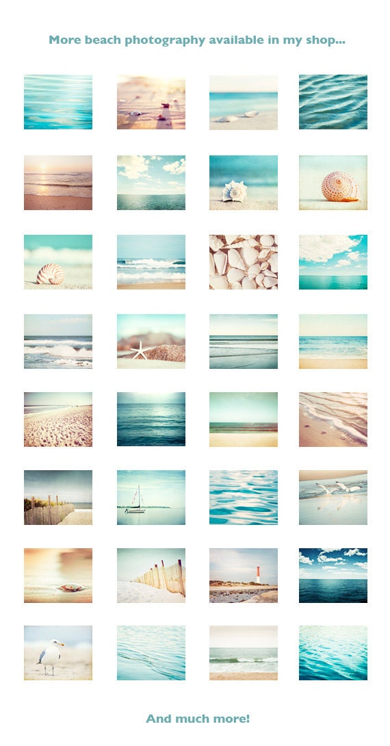 Ocean Photography - sea beach waves seascape water blue beige white seashore coastal wall art - 11x14, 8x10, 8x8 Photograph, "Salty Sea Air"