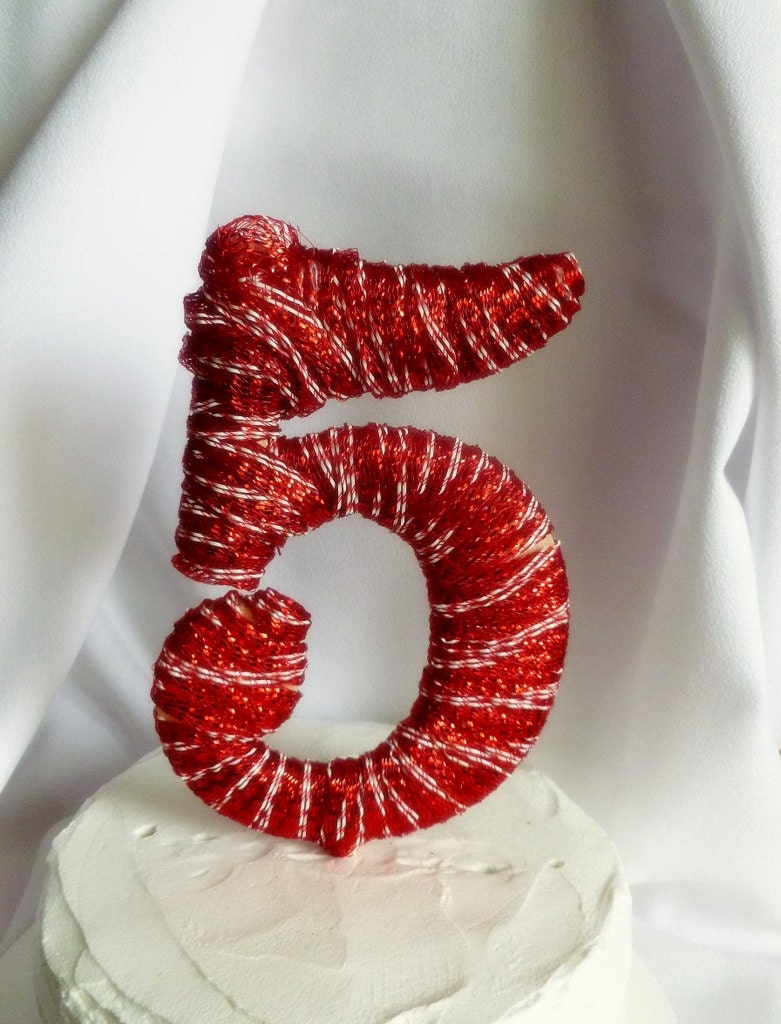 Kids Birthday Cake Topper, Party Decorations, Single Numbers
