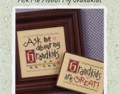 Lizzie Kate Snippet "Ask Me About My Grandkids" Pattern No. S75