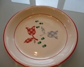 Vintage Harker Tulip Pie Plate