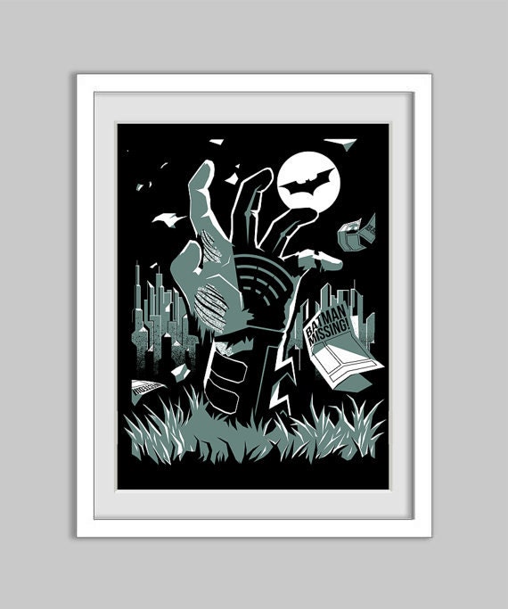 The Dark Knight Rises Again - Screen-print Poster - 18x24 - Limited Edition 100 - S&N - Batman